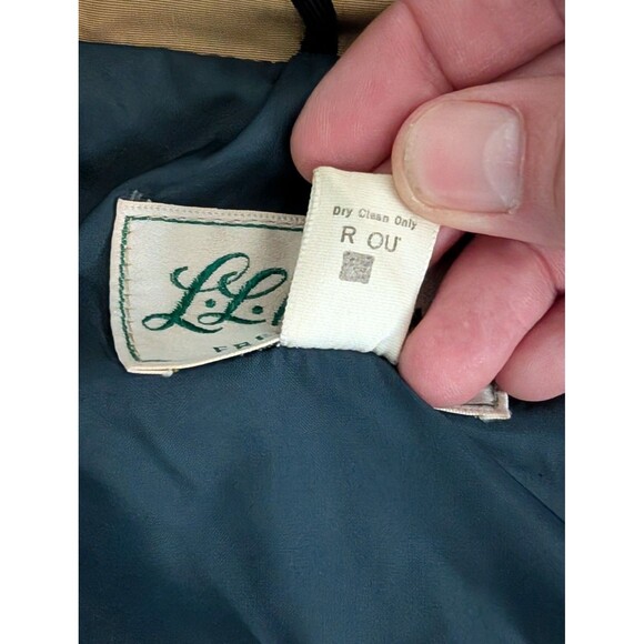 Vintage LL Bean Jacket Mens Large Hunting Barn Script Logo Chore Field Mountain - Picture 8 of 16